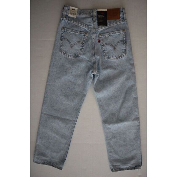 Levi's Premium Women's Sz 25 Blue Ribcage Straight Ankle Denim Jeans - Picture 2 of 8